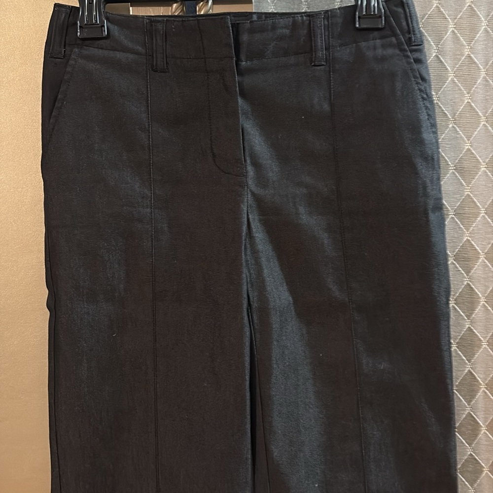 NWOT Ann Taylor Black Wide-Leg Trousers also in brown but size 4 c measurements - Picture 3 of 7